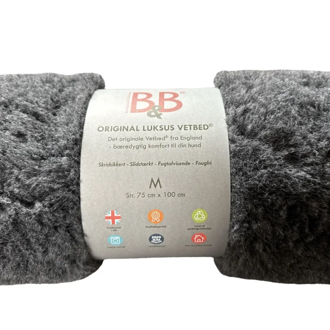 Clearance Vetbed Original grå medium 75x100 cm til hund - komfort og tryghed Hundesenge Og Kurve Til Hunde - Bløde Og Komfortable|Sovepladser Til Hvalpe - Hundesenge, Kølemåtter Og Trygge Hvilesteder