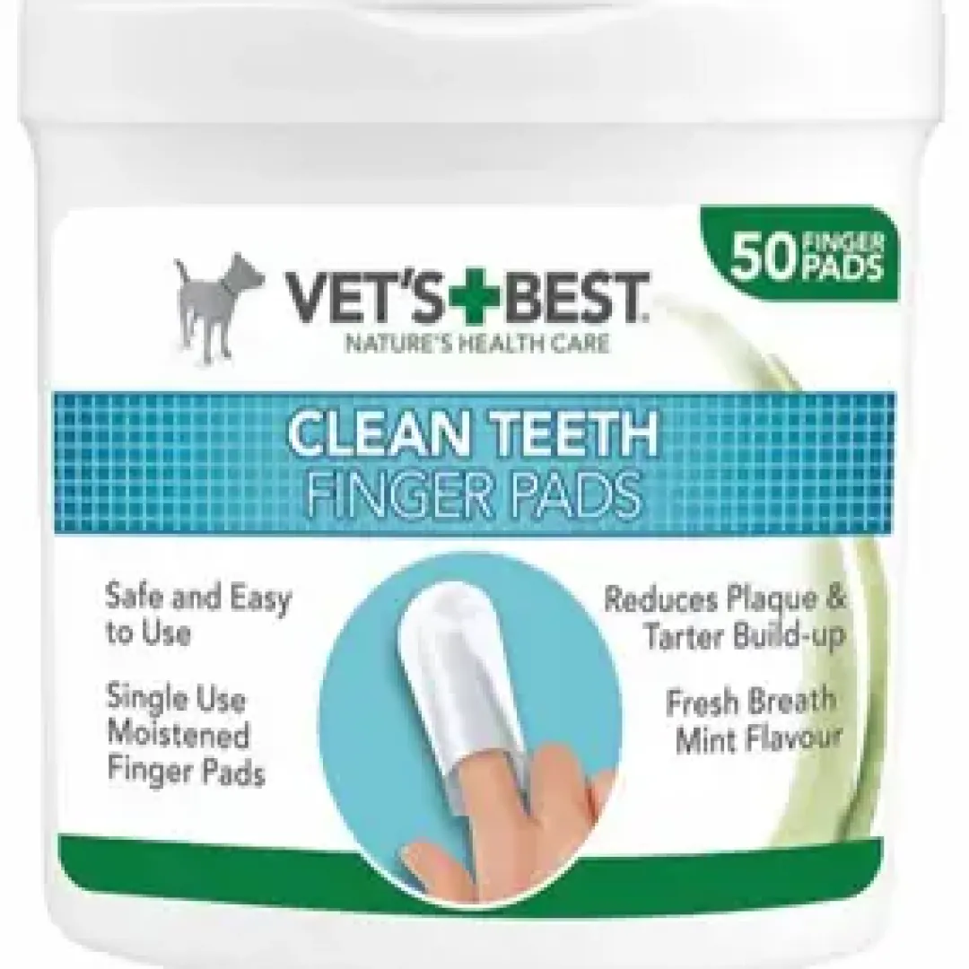 Discount Clean fingertut til tandpleje 50 stk Plejemidler Til Katte|Plejemidler Til Hund Med Fokus På Sundhed Og Velvære