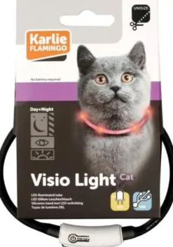 Outlet Visio LED Kattehalsbånd Grå 20-35 cm Kattehalsbånd Og Katteseler|Seler Og Halsbånd Til Killinger - Sikkerhed Og Komfort På Turen