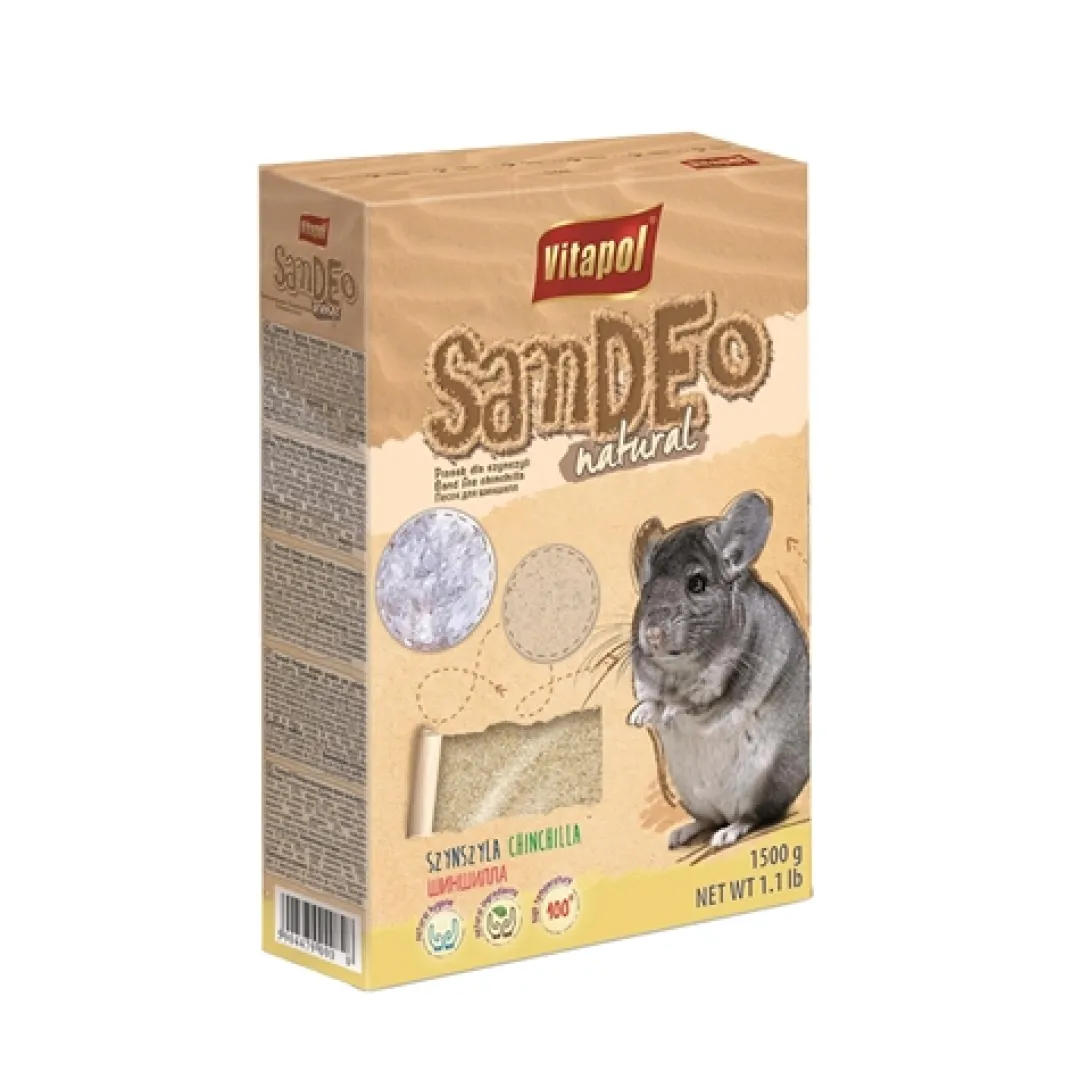 Outlet Chinchillasand og hamstersand 1500 g Bundlag Til Gnavere & Kaniner