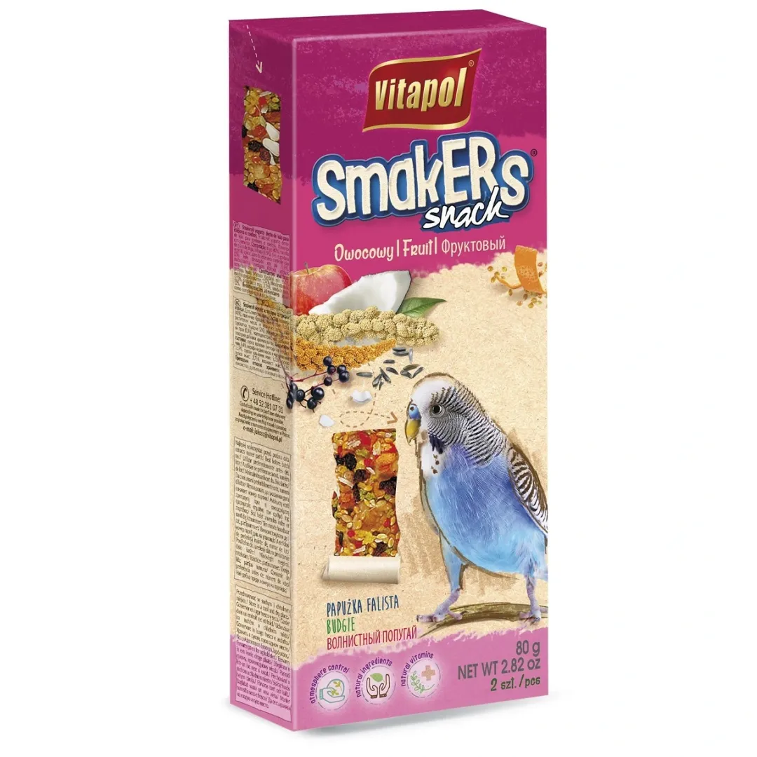 Smakers undulat Frugt 2 stk Fuglefoder