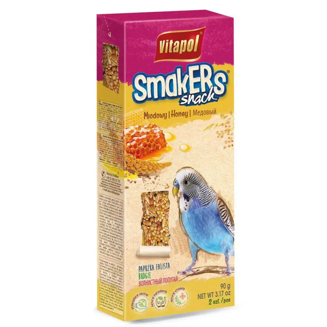 Outlet Smakers undulat Honning 2 stk Fuglefoder