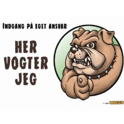 New Waggy Her vogter Jeg Bulldog Tilbehør Til Hund - Alt Til En Glad Og Tryg Hverdag For Din Bedste Ven