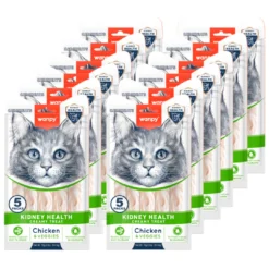 Clearance Cat Functional Creamy Lickable Treat Kidney Health Chicken - Veggies 5 x 14 g Kattefoder & Snacks
