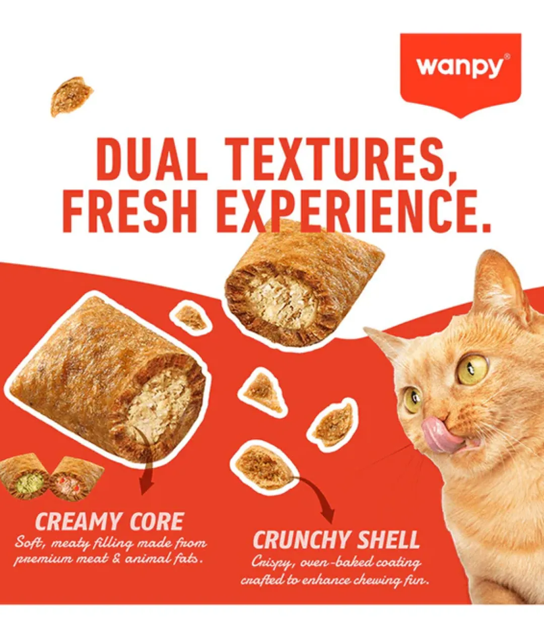New Crunchy Pockets Catnip 60g Kattefoder & Snacks