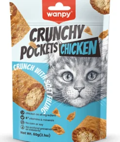 New Crunchy Pockets Chicken 60g Kattefoder & Snacks