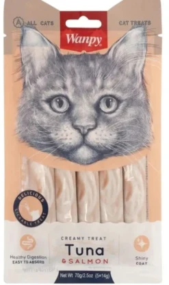 Online Kat Cremet Slikbar Godbid med Tun og Laks Kattefoder & Snacks|Killingesnacks - Sunde Godbidder Til Killinger