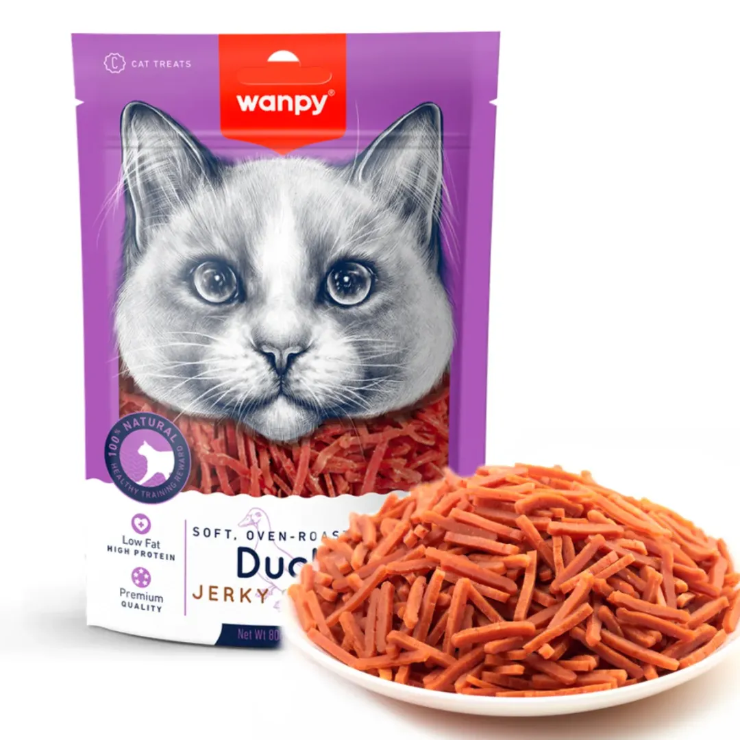 Online Soft Duck Jerky Strips kattegodbidder 80 g Kattefoder & Snacks|Killingesnacks - Sunde Godbidder Til Killinger