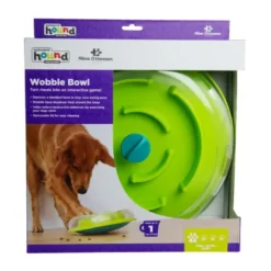 Outlet Wobble Bowl Grøn Niveau 1 - interaktiv foderskål til hunde Hundelegetøj Til Alle Hunde Leg Og Aktivering Året Rundt|Legetøj Til Hvalpe - Sjov Leg, Aktivering Og Tryghed Fra Første Dag
