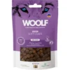 Clearance Woolf Hundesnack Bløde Terninger med Hjort - monoprotein 100 g Snacks Til Hvalpe - Lækre Godbidder Til Træning Og Forkælelse|Hundeguf Og Tyggeben Til Hunde