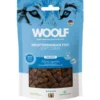 Clearance Woolf Hundesnack Bløde Terninger med Middelhavsfisk - monoprotein 100 g Snacks Til Hvalpe - Lækre Godbidder Til Træning Og Forkælelse|Hundeguf Og Tyggeben Til Hunde