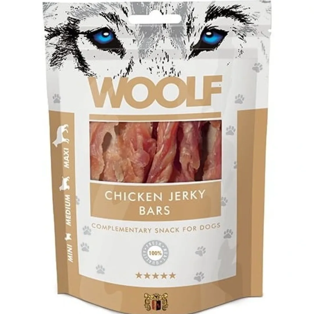 Hot Woolf Hundesnack Kylling Jerky Bars Snacks Til Hvalpe - Lækre Godbidder Til Træning Og Forkælelse|Hundeguf Og Tyggeben Til Hunde