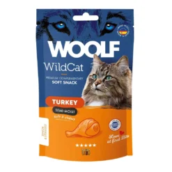 Hot Woolf Kattesnack WildCat Kalkun Kattefoder & Snacks|Killingesnacks - Sunde Godbidder Til Killinger