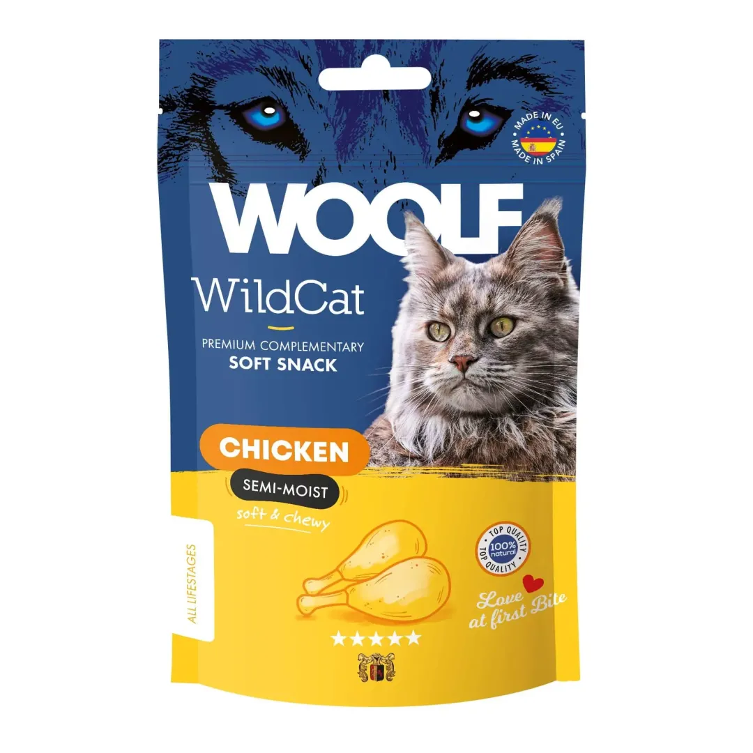 Clearance Woolf Kattesnack WildCat Kylling Kattefoder & Snacks|Killingesnacks - Sunde Godbidder Til Killinger