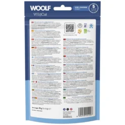 Outlet Woolf Wildcat Cream 5 stk - Cremede godbidder med torsk og kylling til katte Kattefoder & Snacks|Killingesnacks - Sunde Godbidder Til Killinger