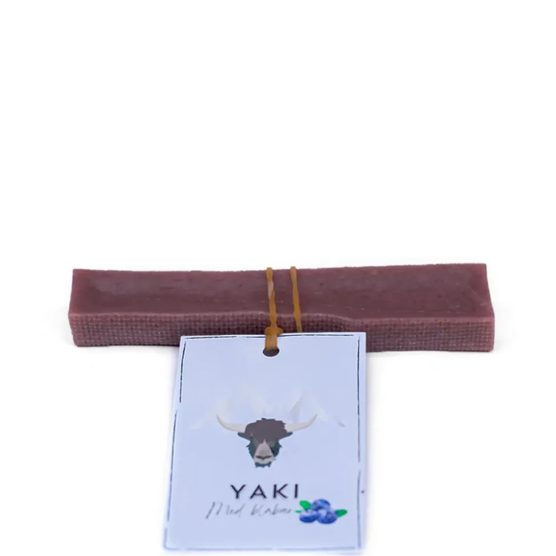New Yaki vegetarisk hundesnack med blåbær S 30-35 g Hundeguf Og Tyggeben Til Hunde