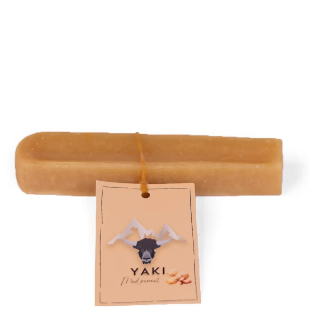 Hot Yaki vegetarisk hundesnack med Peanutbutter L 110-120 g Hundeguf Og Tyggeben Til Hunde