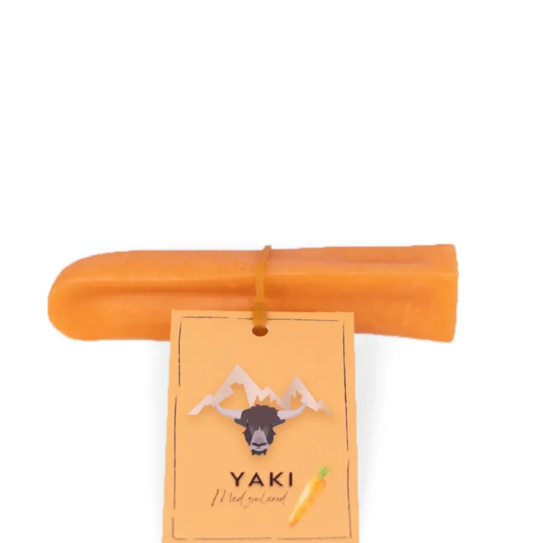 Outlet Yaki vegetarisk hundesnack med gulerod M 70-75 g Hundeguf Og Tyggeben Til Hunde