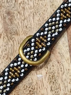 Hot Zinj Guld halsbånd Micro - håndlavet hundehalsbånd Hvalpehalsbånd - Bløde Og Sikre Halsbånd Med Perfekt Pasform Til Din Hvalp|Hundehalsbånd Med Stil - Komfort Og Sikkerhed Til Din Hund