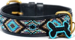 Discount Zinj Ombima halsbånd Mini Turkis - farverig turkis stil Hvalpehalsbånd - Bløde Og Sikre Halsbånd Med Perfekt Pasform Til Din Hvalp|Hundehalsbånd Med Stil - Komfort Og Sikkerhed Til Din Hund