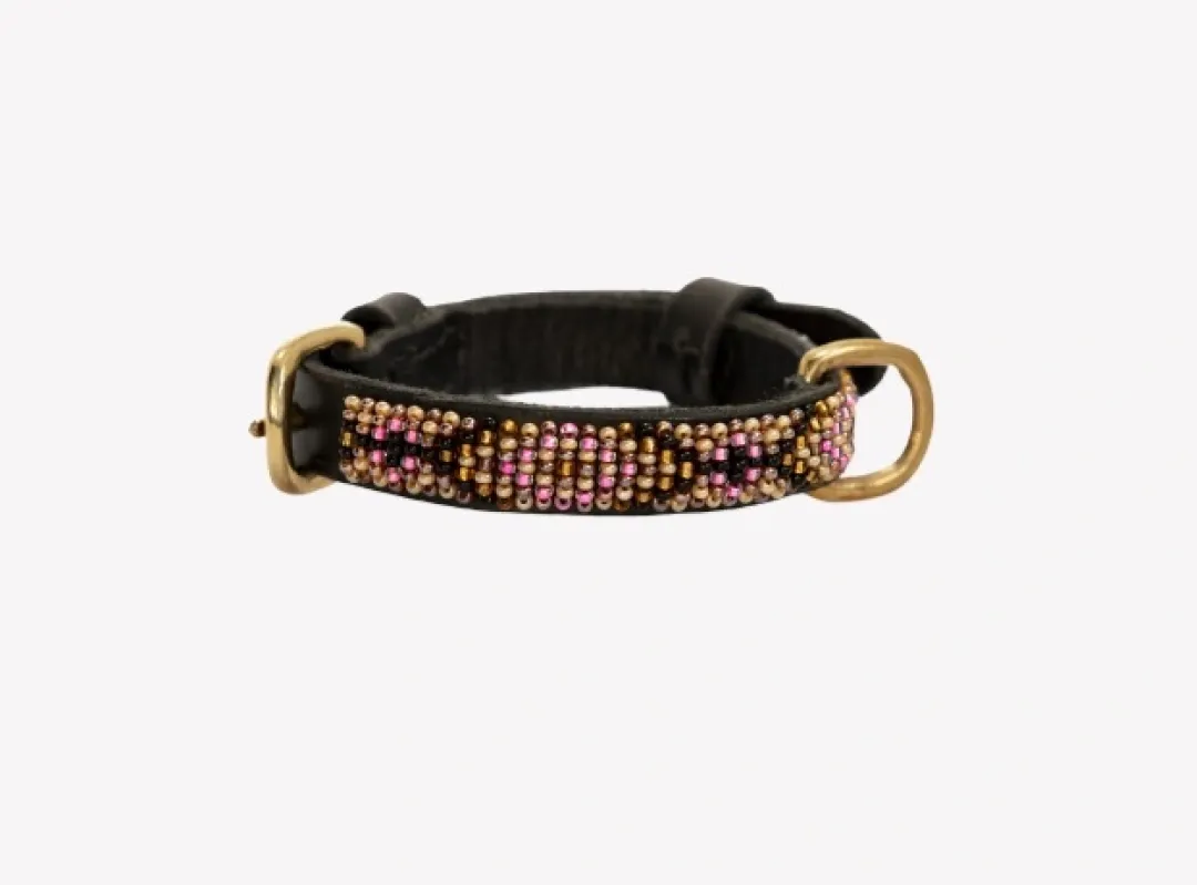 Discount Zinj Ombima Pink halsbånd Micro Lang - pink mønster i mikroformat Hvalpehalsbånd - Bløde Og Sikre Halsbånd Med Perfekt Pasform Til Din Hvalp|Hundehalsbånd Med Stil - Komfort Og Sikkerhed Til Din Hund