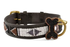 Best Zinj Swahili Halsbånd Medium - håndlavet hundehalsbånd Hvalpehalsbånd - Bløde Og Sikre Halsbånd Med Perfekt Pasform Til Din Hvalp|Hundehalsbånd Med Stil - Komfort Og Sikkerhed Til Din Hund