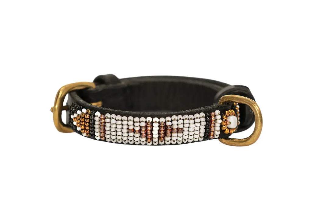 Outlet Zinj Swahili halsbånd Micro Lang - tidløst swahili-mønster Hvalpehalsbånd - Bløde Og Sikre Halsbånd Med Perfekt Pasform Til Din Hvalp|Hundehalsbånd Med Stil - Komfort Og Sikkerhed Til Din Hund