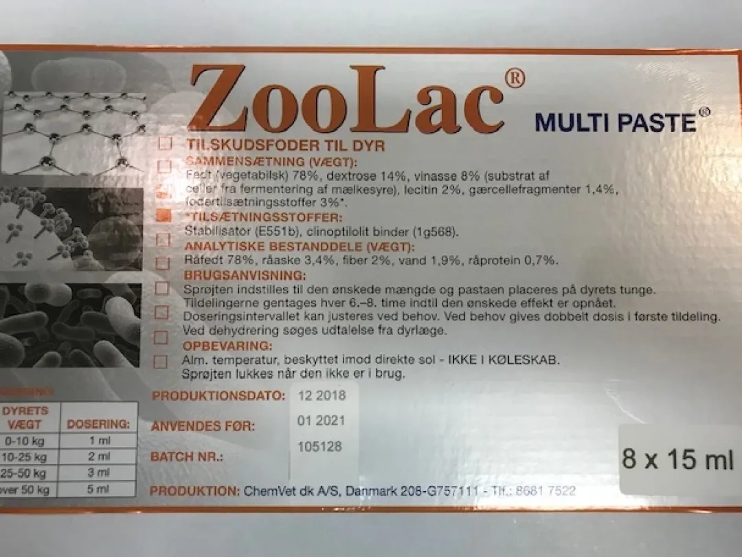 Clearance Multipaste 32 ml Plejemidler Til Hund Med Fokus På Sundhed Og Velvære|Fodertilskud Til Hvalpe - Støtte Til Sund Vækst Og Trivsel