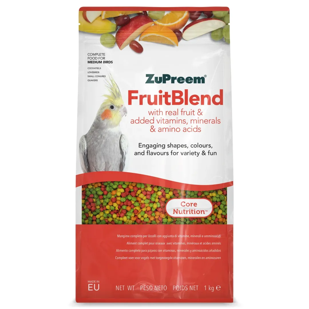 Outlet Fruitblend Nymfeparakit og dværgpapegøje 1 kg Fuglefoder